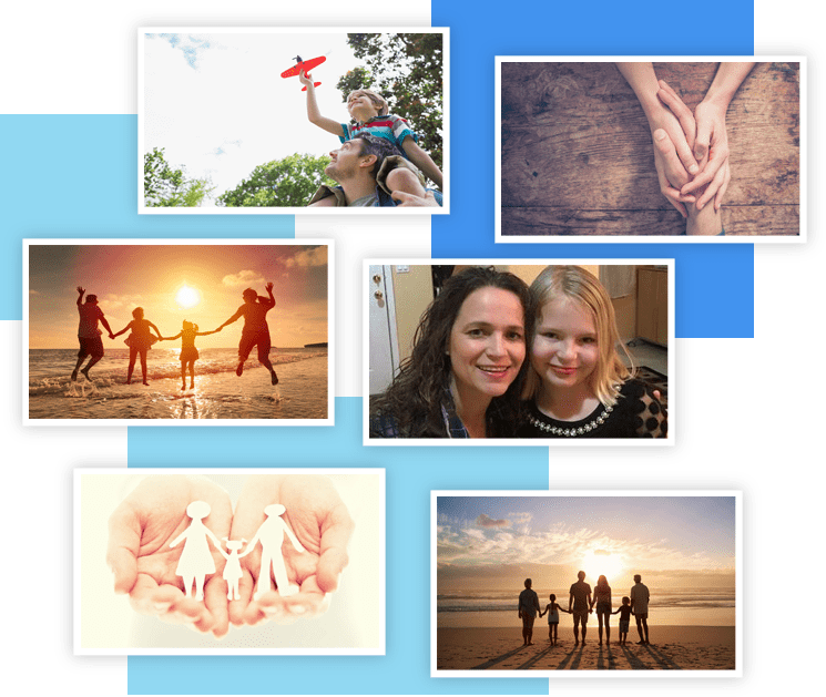 Happy smiles and collage images of Out Of The Box Solutions